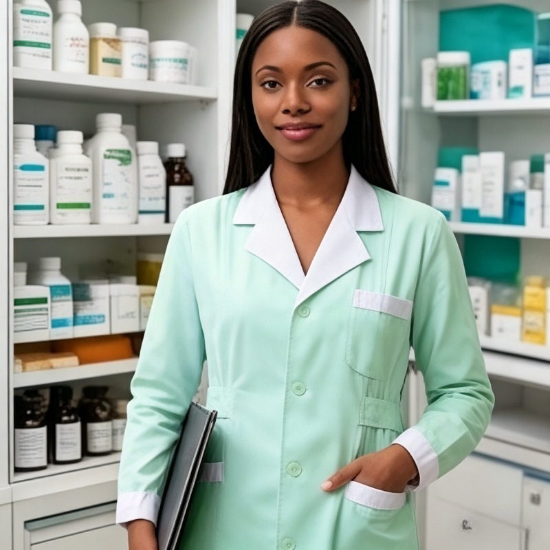 Medical Lab Coat - Pharmacy Workwear, White Lab Coat, Doctor