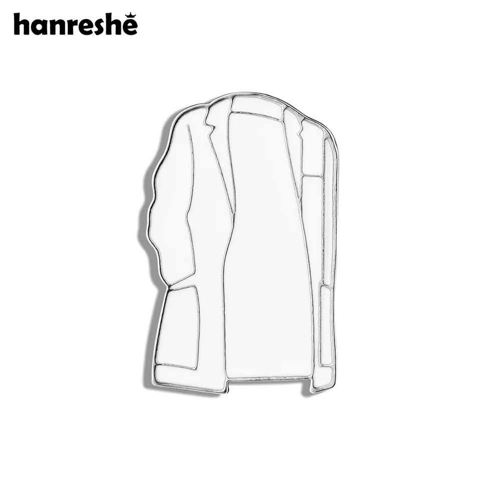 Medical Lab Coat - Hanreshe White Coat Enamel Brooch Pin