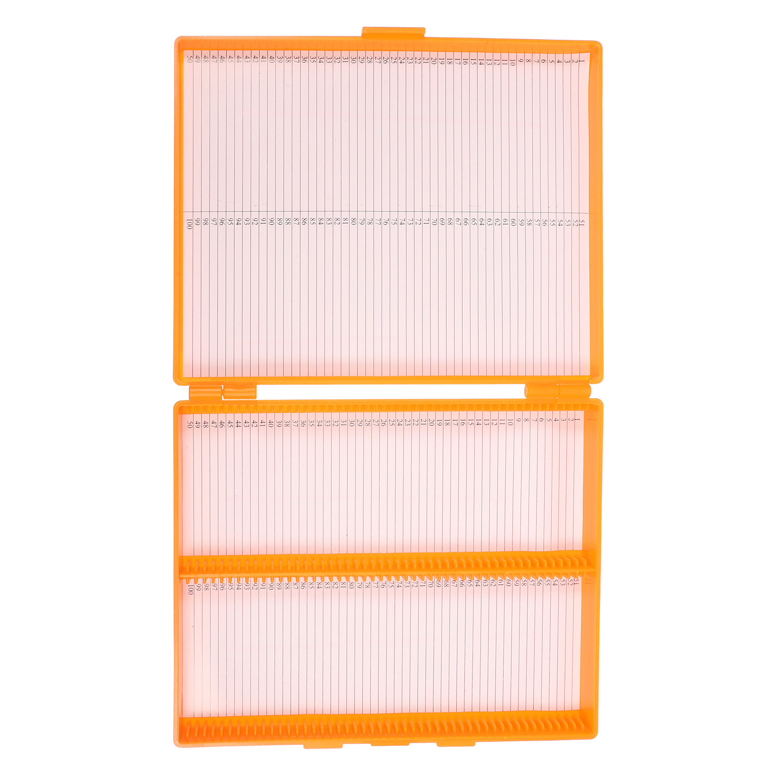 Pathology Slide Storage - 100-Piece Pathology Slide Boxes Transparent Lid