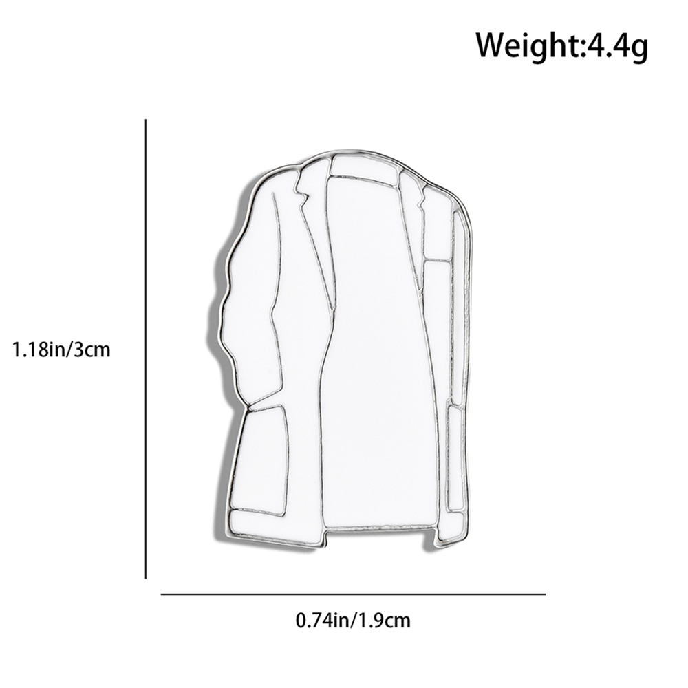 Hanreshe White Coat Enamel Bro - огляд і ціна Medical Lab Coat