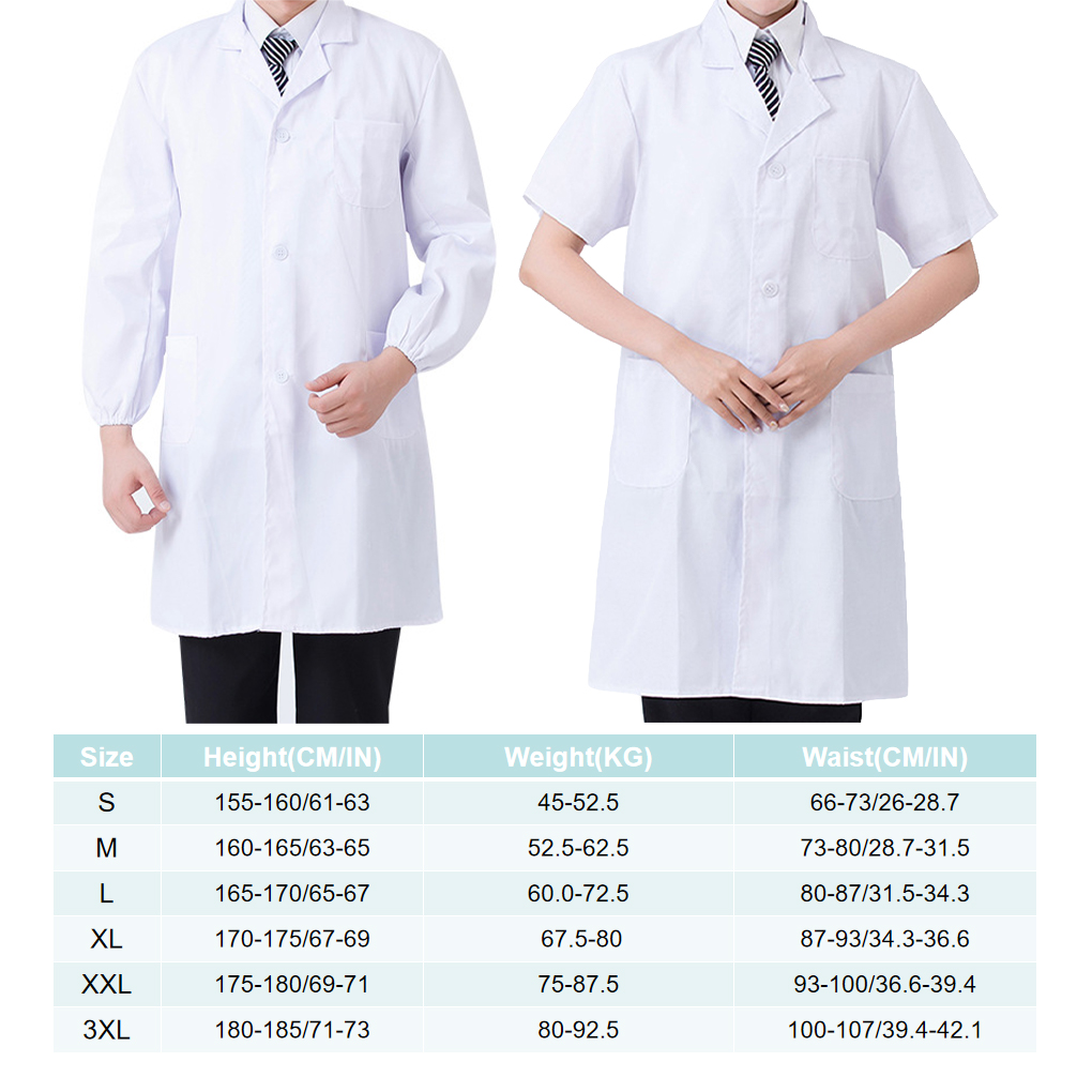 Laboratory Coat Pocket Long Sl - огляд і ціна Medical Lab Coat