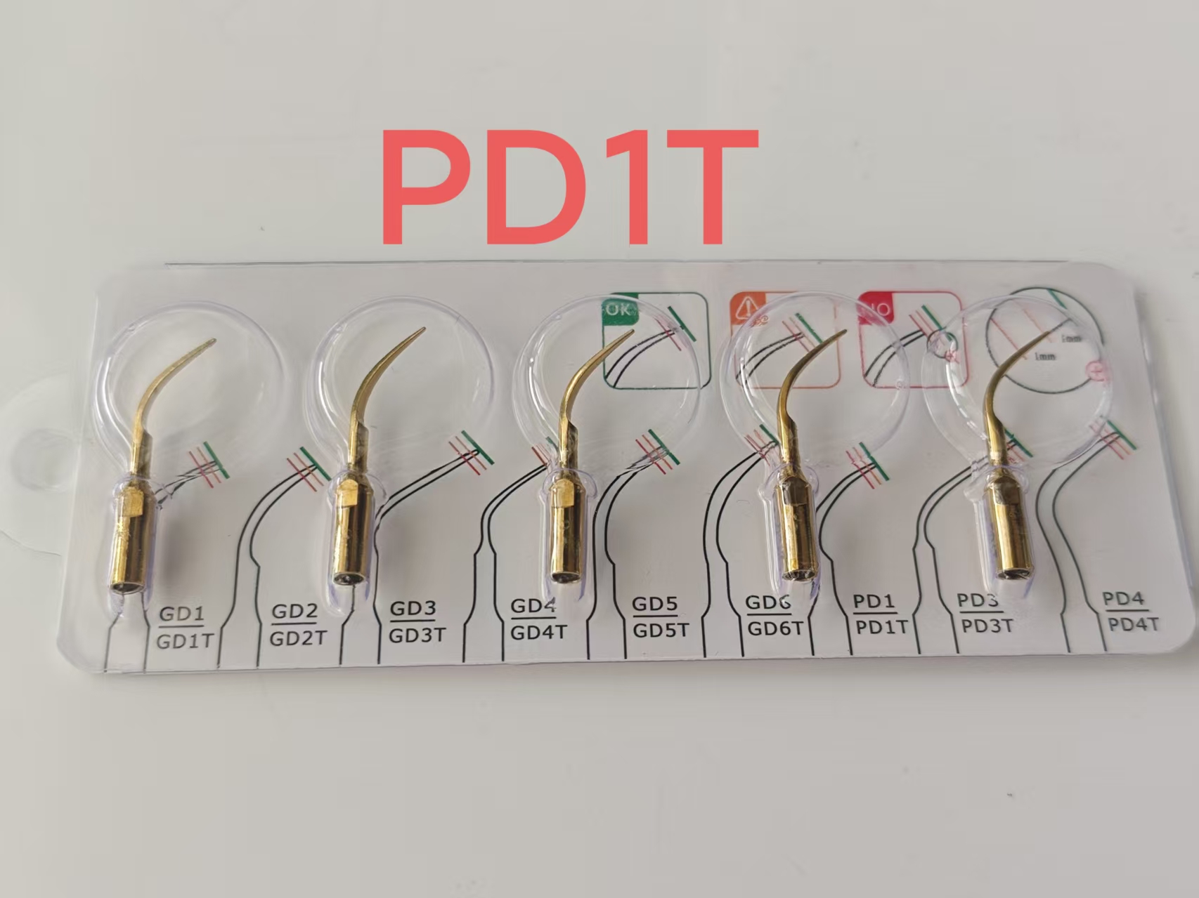 5Pcs Titanium Gold Dental Ultr - огляд і ціна Dental Scaler Ultrasonic