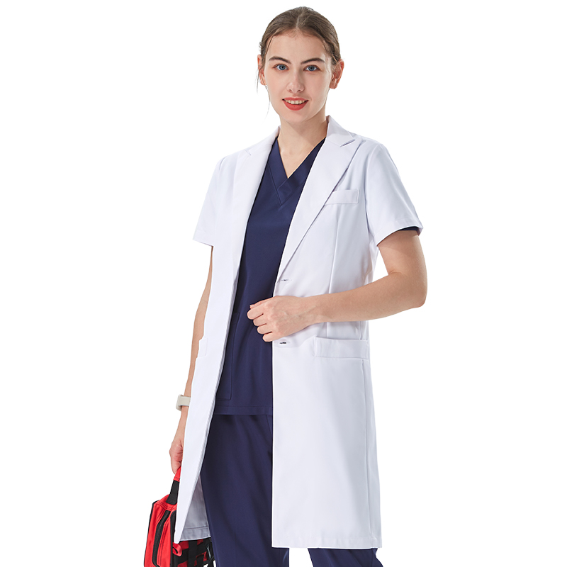 Thoughtful Lapel Collar White  - огляд і ціна Medical Lab Coat